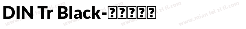 DIN Tr Black字体转换